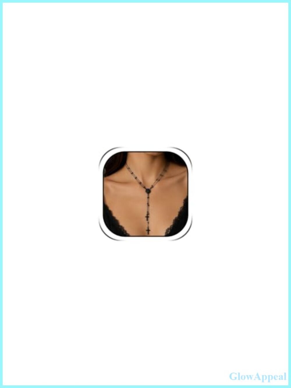 Gothic Cross Heart Pendant Layered Necklace Statement Jewelry Gift